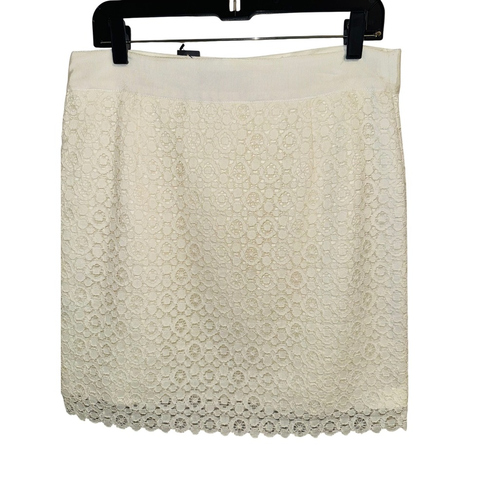 The Limited‎ Cream Lace Mini Skirt Size 10 Women's Party Cocktail Lined  NEW